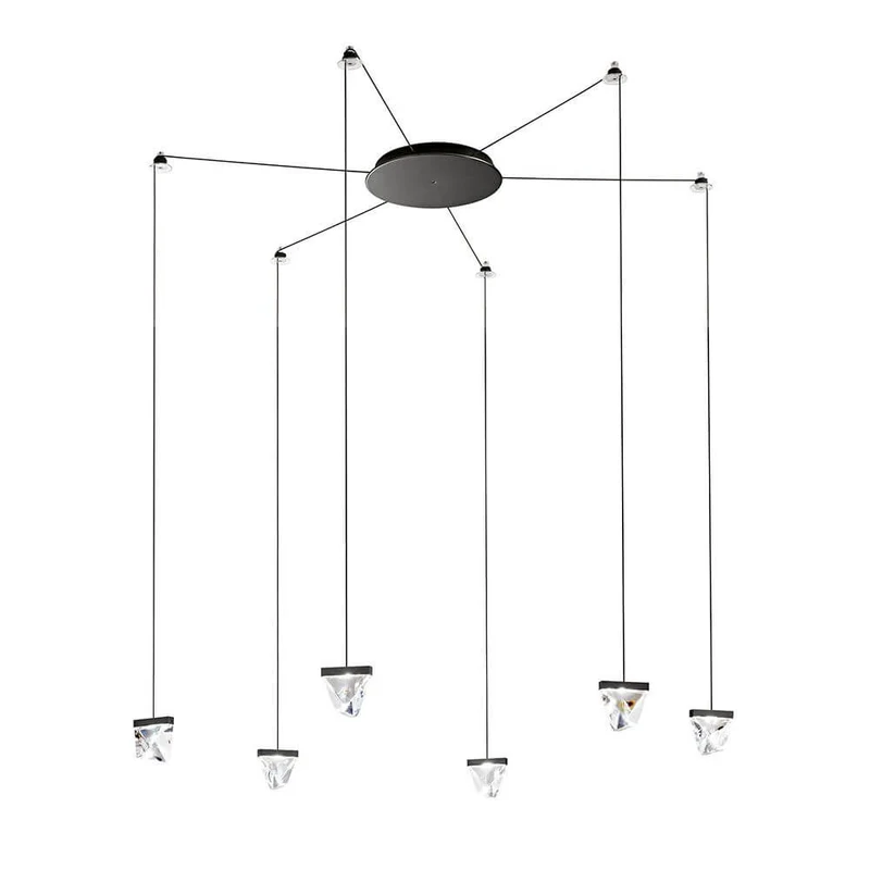 Fabbian Tripla LED-Hängelampe 9-flammig
