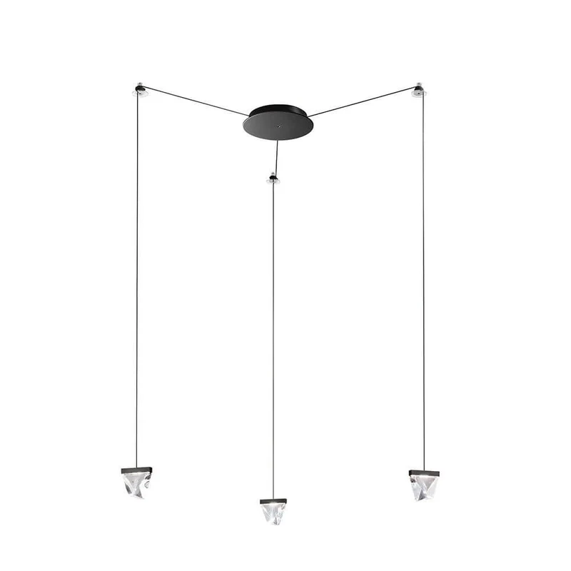Fabbian Tripla LED-Hängelampe 3-flammig