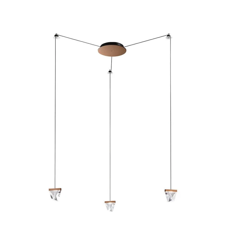 Fabbian Tripla LED-Hängelampe 3-flammig