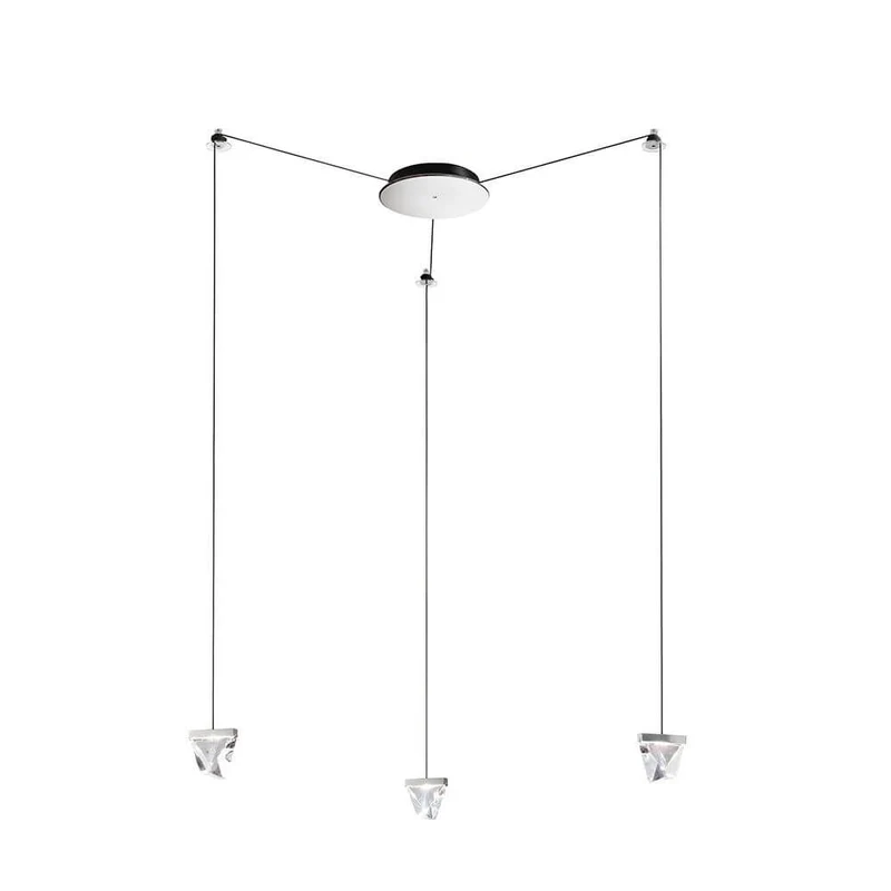 Fabbian Tripla LED-Hängelampe 3-flammig