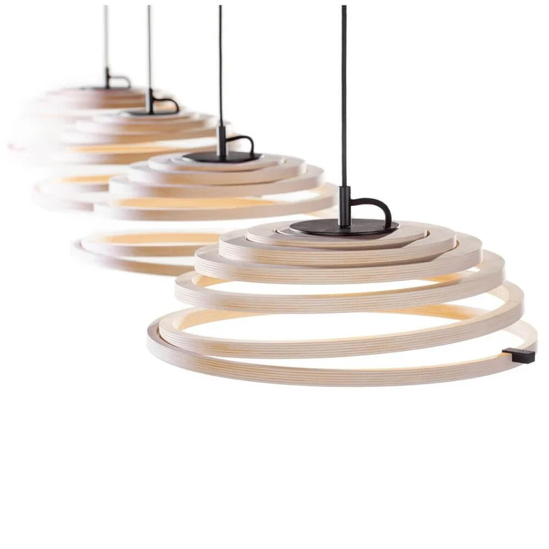 Pendelleuchte Aspiro 8000 aus Holz Ø 50cm