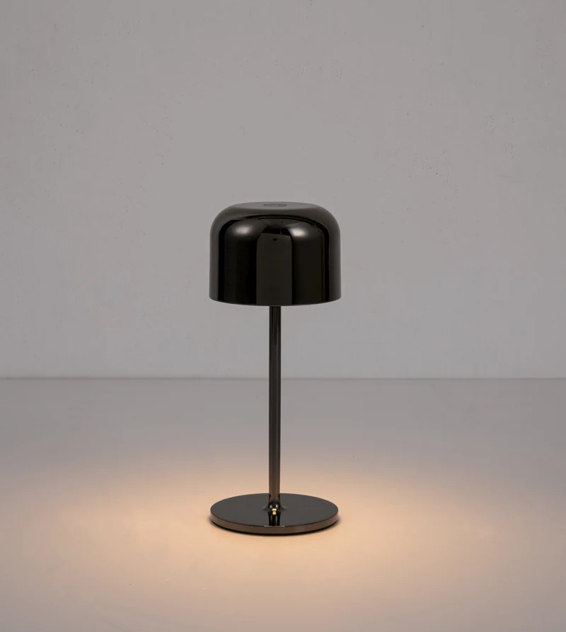 Draadloze Tafellamp LED Oplaadbaar Touch Dimbaar IP54 21cm Chroom