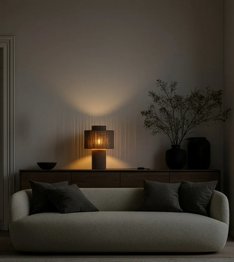 Hanglamp Gevlochten Katoen Natuurlijk Design 25cm Boho Sfeerverlichting | Sansoti
