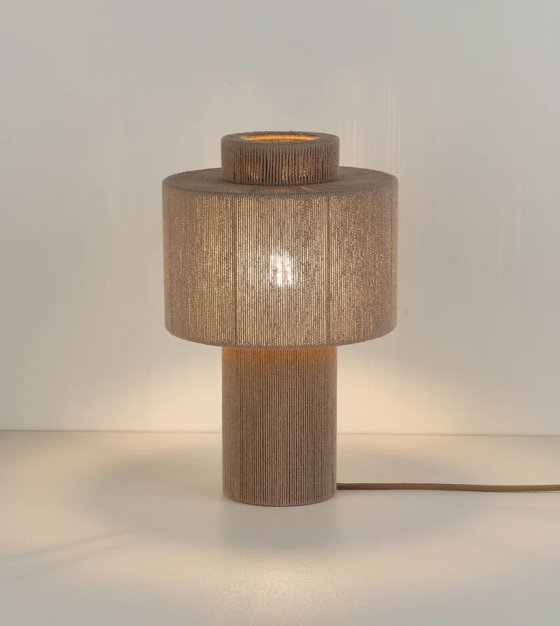 Hanglamp Gevlochten Katoen Natuurlijk Design 25cm Boho Sfeerverlichting | Sansoti