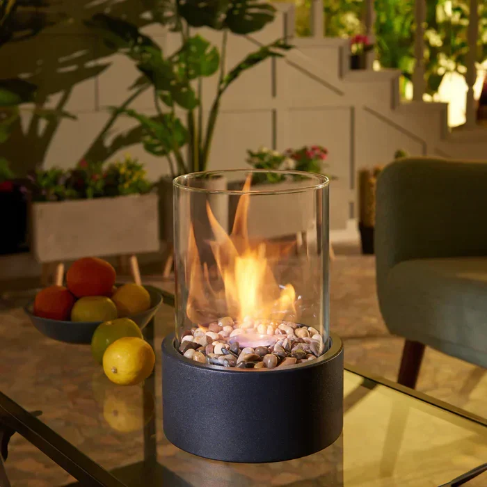 Draagbare Tafellatern met Flikkerende Vlam Sfeerverlichting Modern | Sansoti