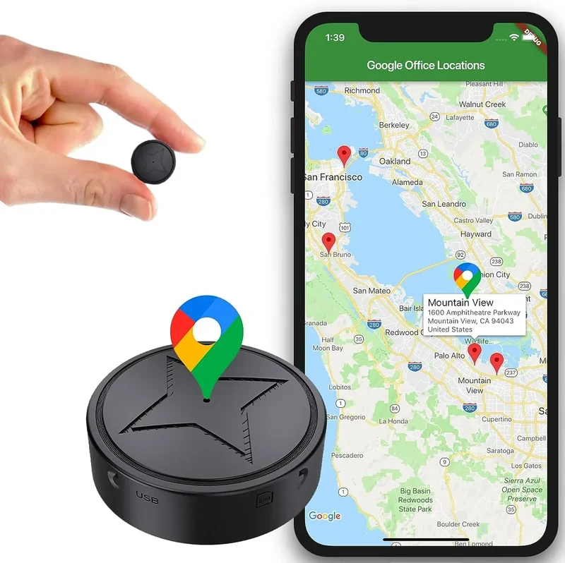 GPS Volgapparaat met Magneet - Realtime Locatie Tracker voor Auto, Huisdier, Bagage - Oplaadbaar | Sansoti