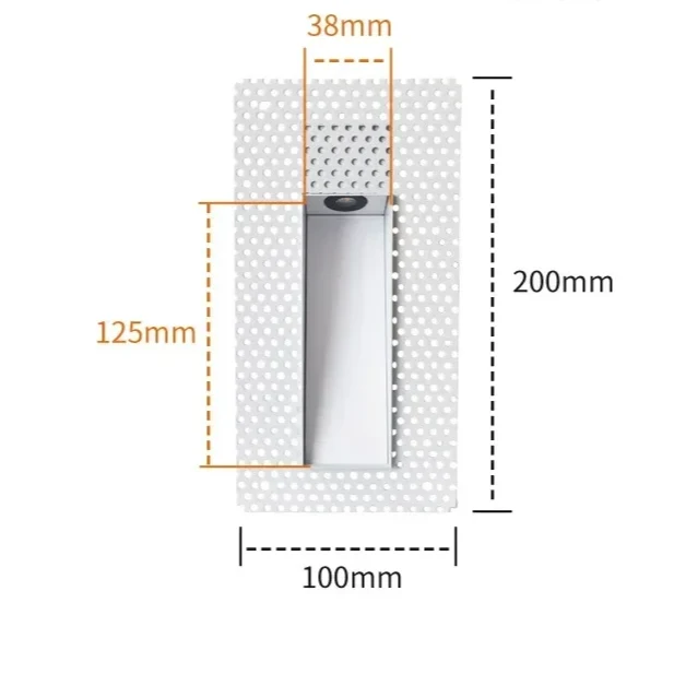 Inbouw Wandlamp LED Sensor 3W Frameloos Modern Trapverlichting Wit | Sansoti