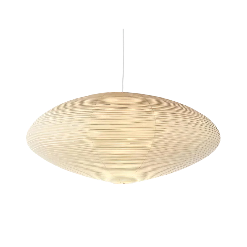 Plafondlamp Mulberry Papier Japandi Design Ø50 Ø60 LED Dimbaar Wit Geometrisch | Sansoti