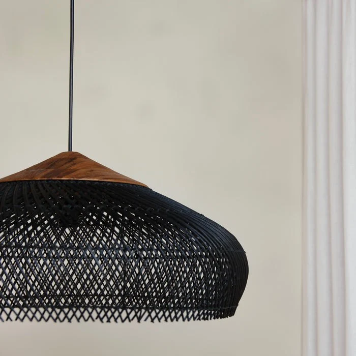 Hanglamp Rattan Bamboe Handgevlochten Bohemian Retro E27 Ø40 Ø60 Eetkamer | Sansoti