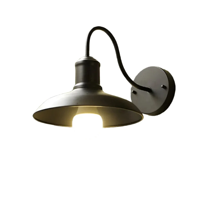 Buitenlamp Gooseneck Industrieel IP65 Waterdicht Brons LED Ø24 Ø29 Veranda | Sansoti