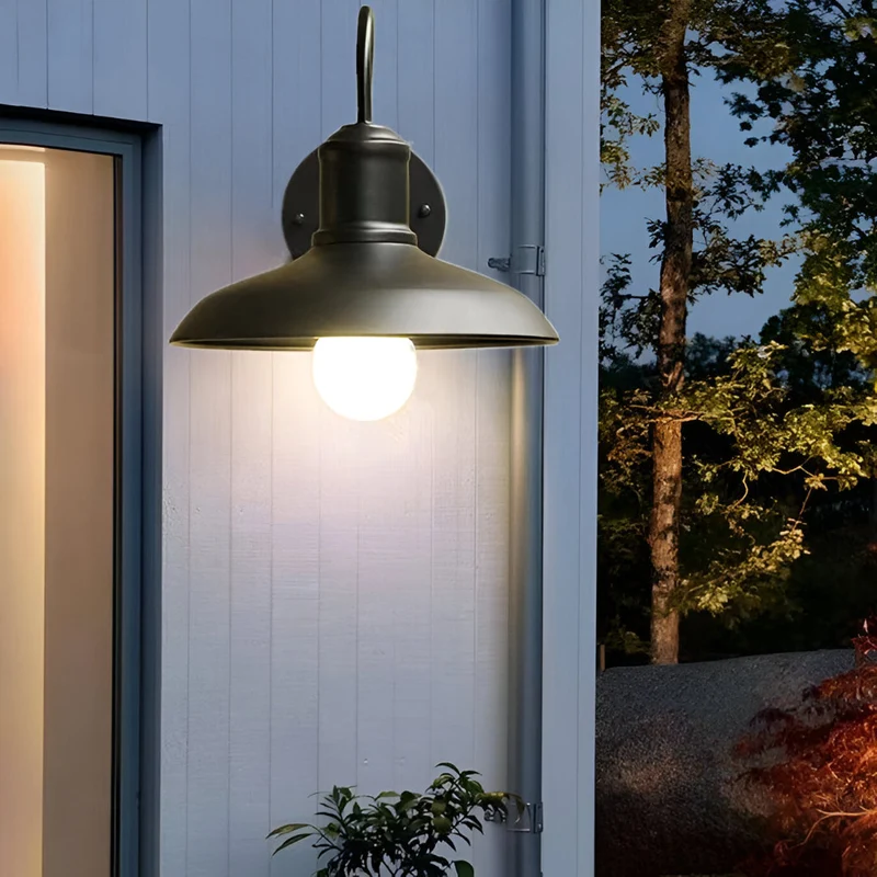 Buitenlamp Gooseneck Industrieel IP65 Waterdicht Brons LED Ø24 Ø29 Veranda | Sansoti