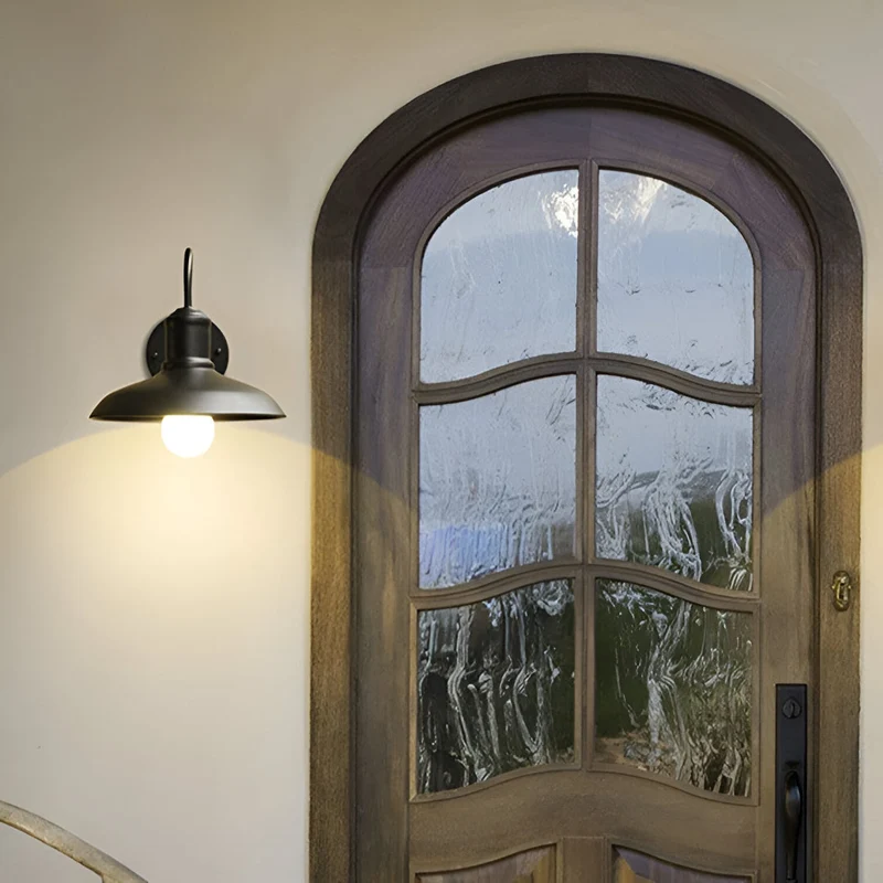 Buitenlamp Gooseneck Industrieel IP65 Waterdicht Brons LED Ø24 Ø29 Veranda | Sansoti
