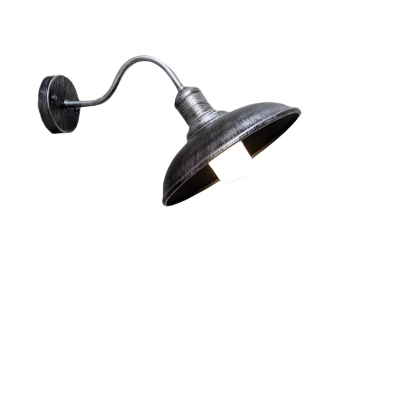 Buitenlamp Gooseneck Industrieel IP65 Waterdicht Brons LED Ø24 Ø29 Veranda | Sansoti