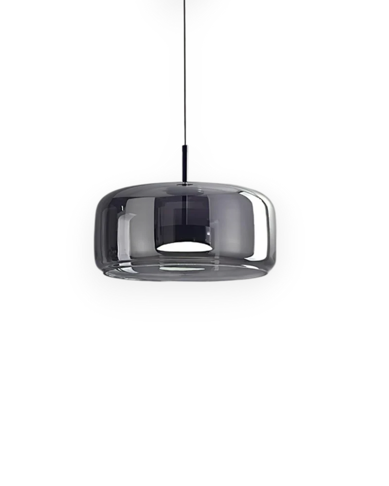 Hanglamp Rookglas met LED Verlichting Goud Zwart Amber Dimbaar Eetkamer | Scandinavische Glazen Plafondlamp Metalen Finish Keukeneiland Moderne Verlichting Woonkamer Design | Sansoti