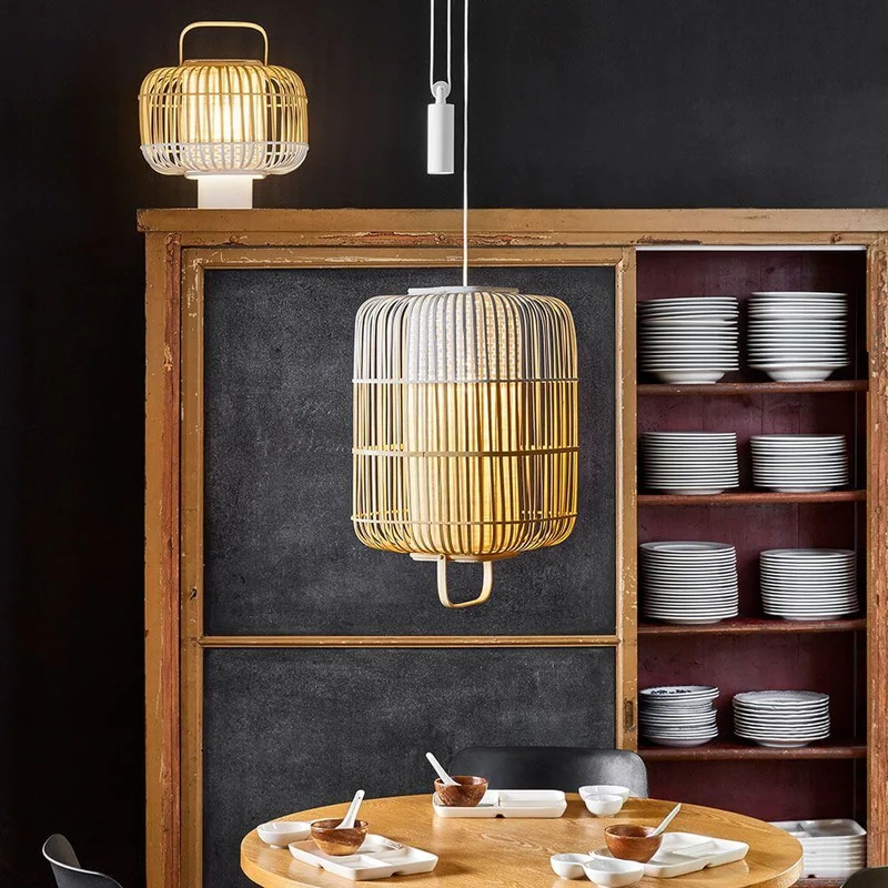 Forestier Pendelleuchte Bamboo Sqare