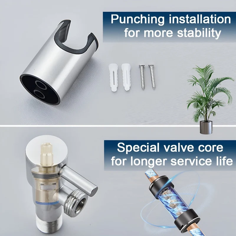 Bidet Douche Set RVS 304 Wandmontage Toilet Hygiëne Spray | Sansoti