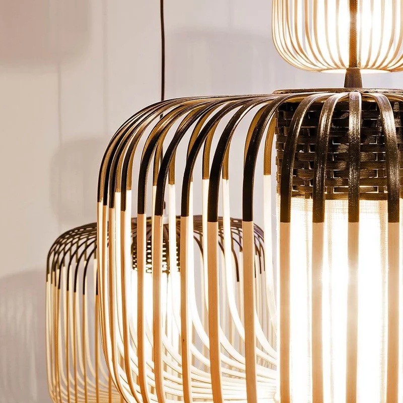 Forestier Outdoor-Hängelampe Bamboo IP44