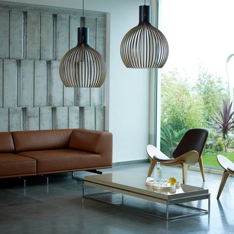 Pendelleuchte Octo 4240 aus Holz Ø 54cm