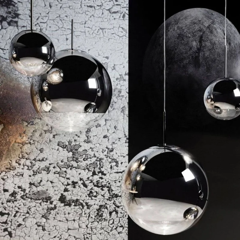 Tom Dixon Mirror Ball 3er Mobile Galerieleuchte
