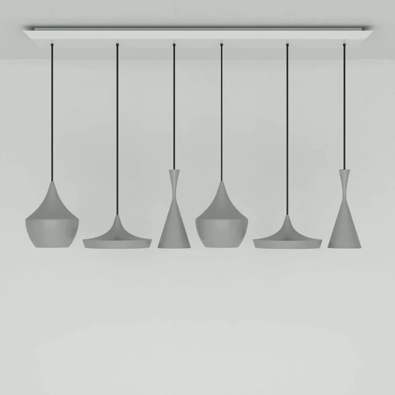 Tom Dixon Beat Range Pendellampe 6er 156cm