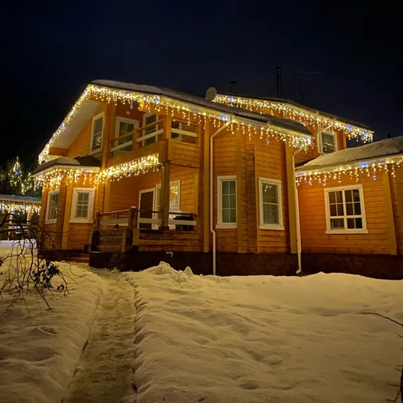 LED Gordijnverlichting Warm Wit 4-32 Meter Waterbestendig Feestverlichting Buiten | Sansoti