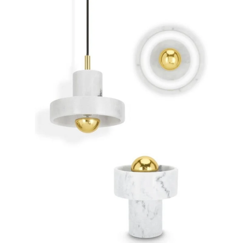 Tom Dixon Stone Tischlampe aus Marmor