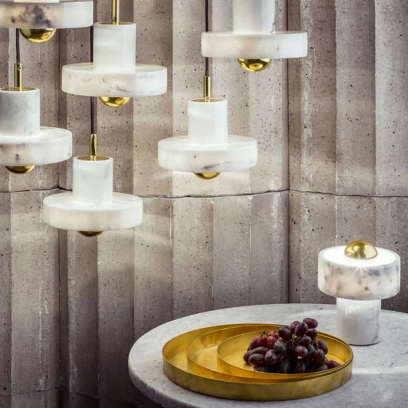 Tom Dixon Stone Tischlampe aus Marmor