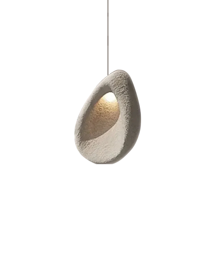 Organische Steen Hanglamp – Sculptural Elegantie voor Modern Interieur | Sansoti