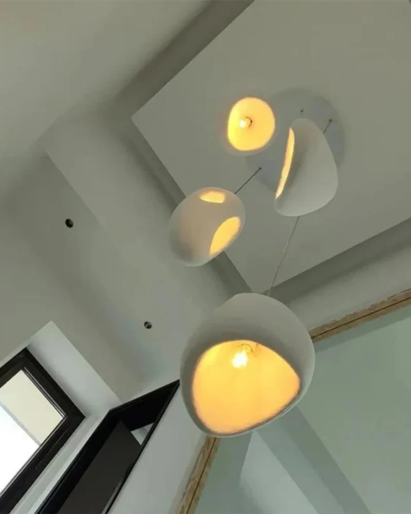 Organische Steen Hanglamp – Sculptural Elegantie voor Modern Interieur | Sansoti