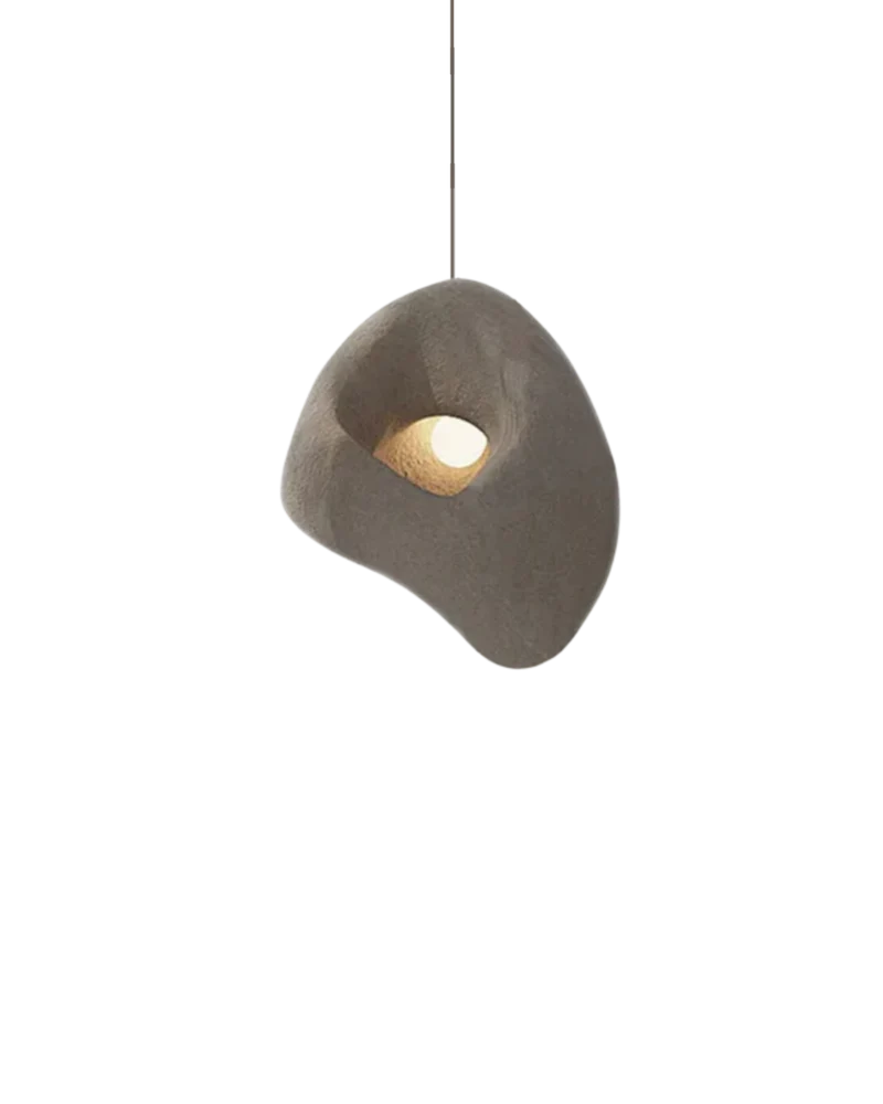 Organische Steen Hanglamp – Sculptural Elegantie voor Modern Interieur | Sansoti