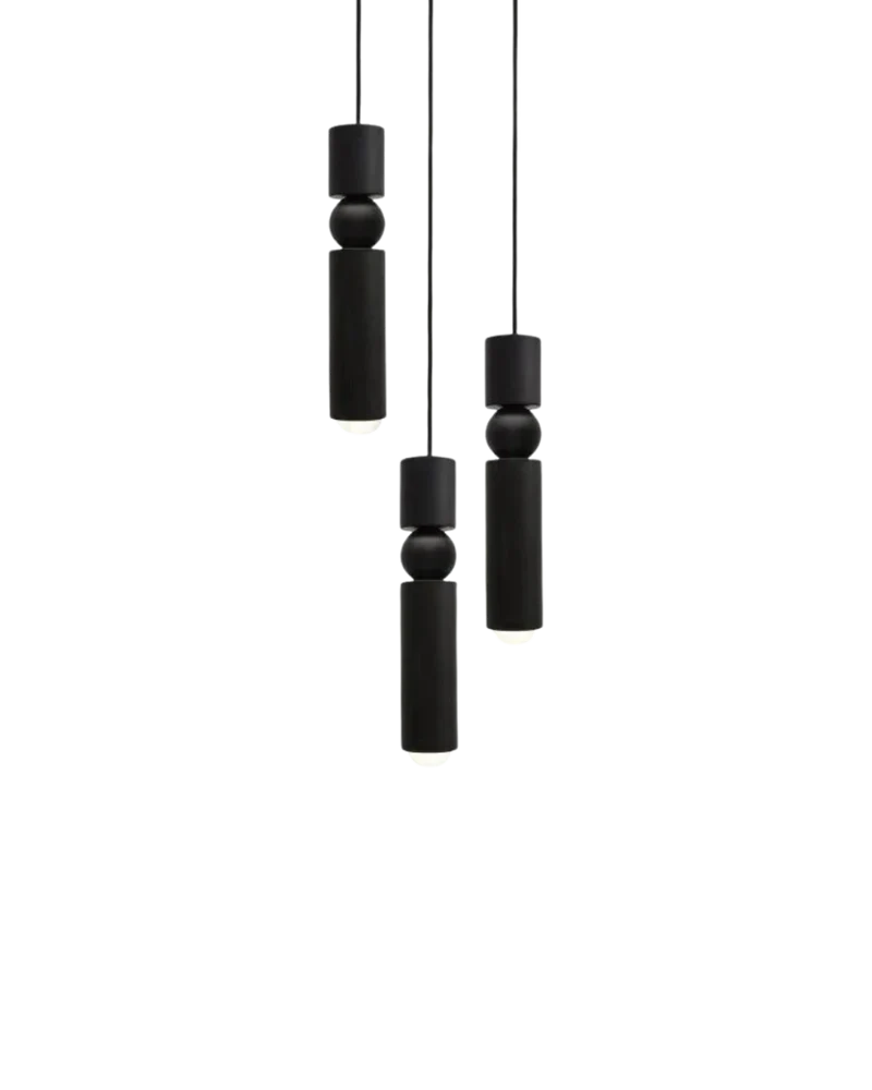 Sculptuurlamp Hanglamp met Vloeiende Vormen Zwart Goud Zilver 1-3-5 Lichtpunten Modern Design Eetkamer Woonkamer Slaapkamer Verlichting | Sansoti