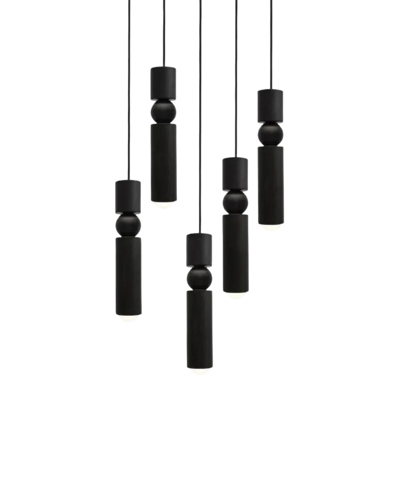Sculptuurlamp Hanglamp met Vloeiende Vormen Zwart Goud Zilver 1-3-5 Lichtpunten Modern Design Eetkamer Woonkamer Slaapkamer Verlichting | Sansoti