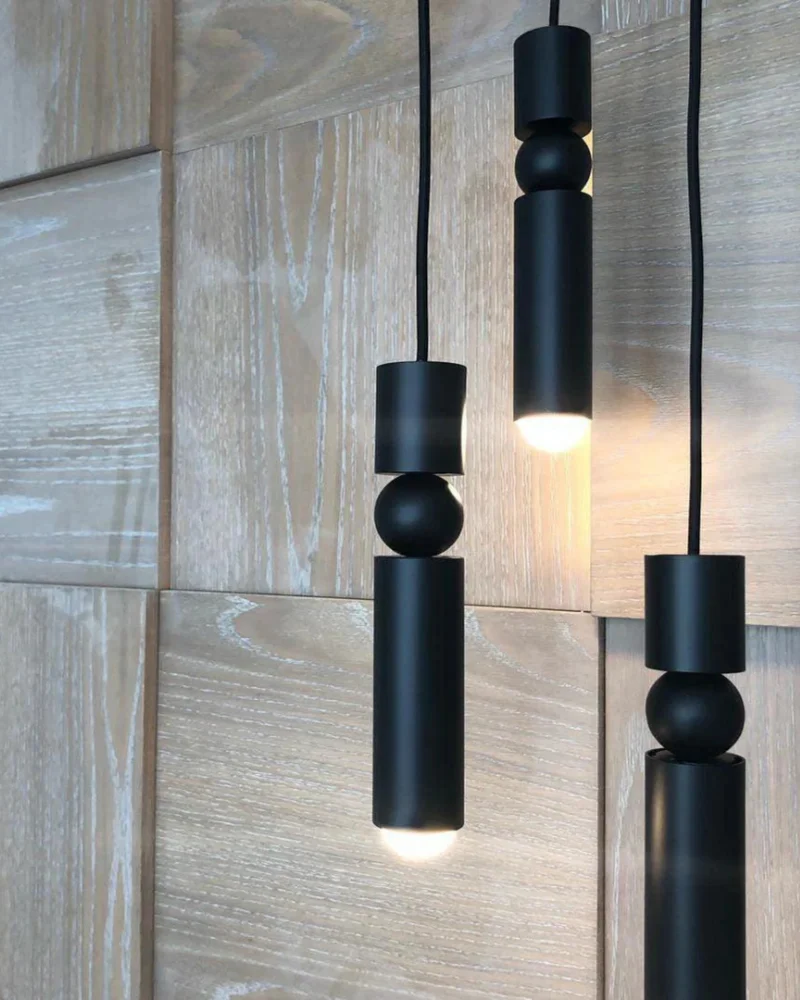 Sculptuurlamp Hanglamp met Vloeiende Vormen Zwart Goud Zilver 1-3-5 Lichtpunten Modern Design Eetkamer Woonkamer Slaapkamer Verlichting | Sansoti