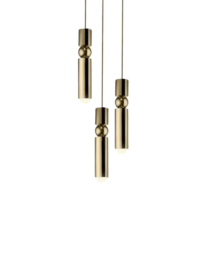 Sculptuurlamp Hanglamp met Vloeiende Vormen Zwart Goud Zilver 1-3-5 Lichtpunten Modern Design Eetkamer Woonkamer Slaapkamer Verlichting | Sansoti