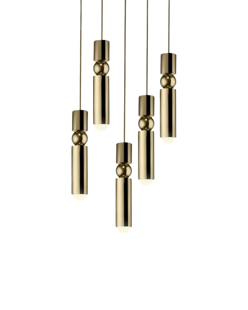 Sculptuurlamp Hanglamp met Vloeiende Vormen Zwart Goud Zilver 1-3-5 Lichtpunten Modern Design Eetkamer Woonkamer Slaapkamer Verlichting | Sansoti
