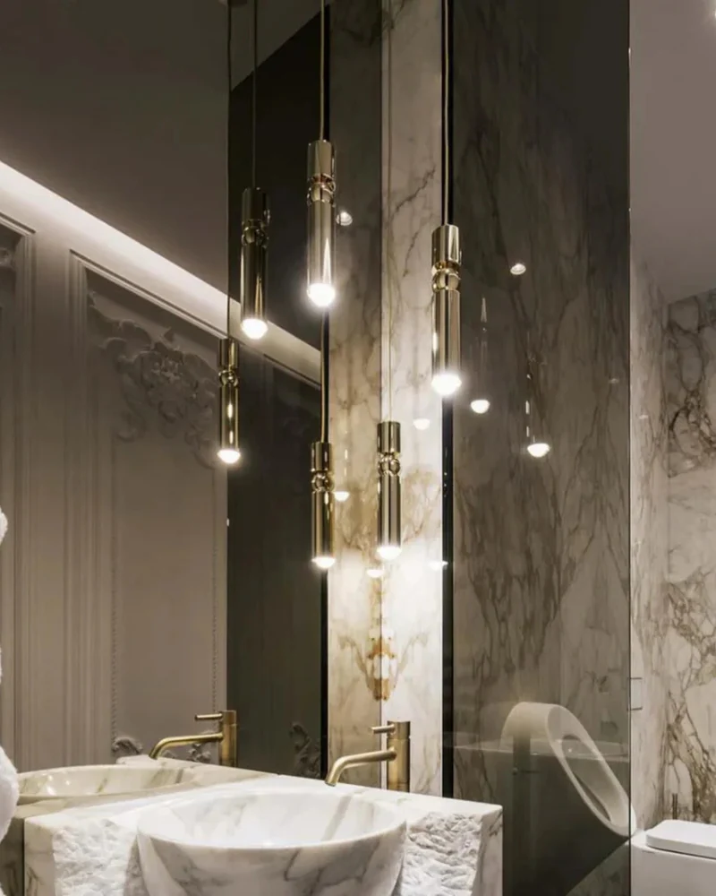 Sculptuurlamp Hanglamp met Vloeiende Vormen Zwart Goud Zilver 1-3-5 Lichtpunten Modern Design Eetkamer Woonkamer Slaapkamer Verlichting | Sansoti