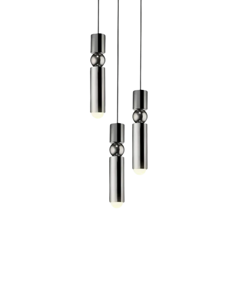 Sculptuurlamp Hanglamp met Vloeiende Vormen Zwart Goud Zilver 1-3-5 Lichtpunten Modern Design Eetkamer Woonkamer Slaapkamer Verlichting | Sansoti