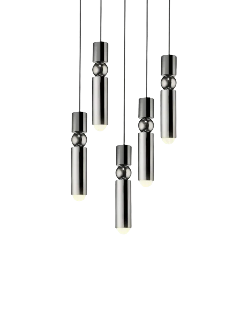 Sculptuurlamp Hanglamp met Vloeiende Vormen Zwart Goud Zilver 1-3-5 Lichtpunten Modern Design Eetkamer Woonkamer Slaapkamer Verlichting | Sansoti