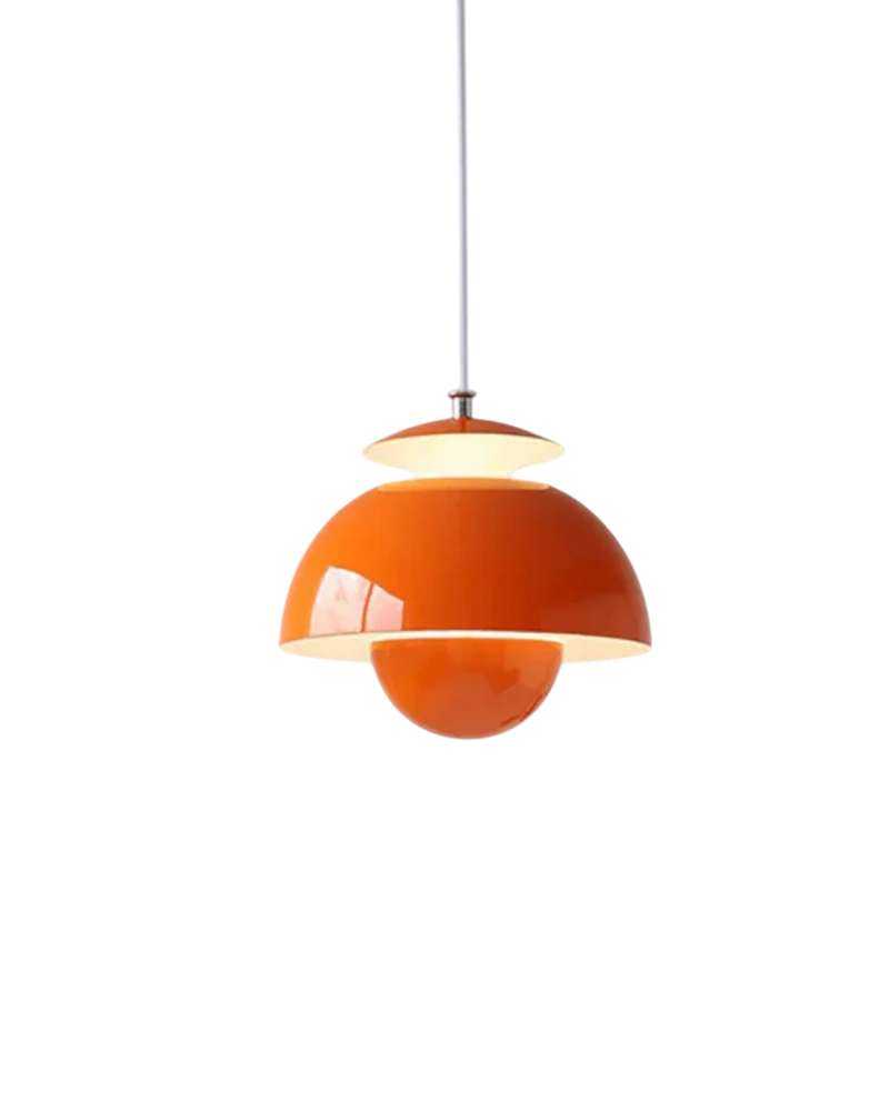 Minimalistische Hanglamp Wit Rond Design Scandinavisch Interieur Eetkamer Slaapkamer Woonkamer Sfeerverlichting | Sansoti