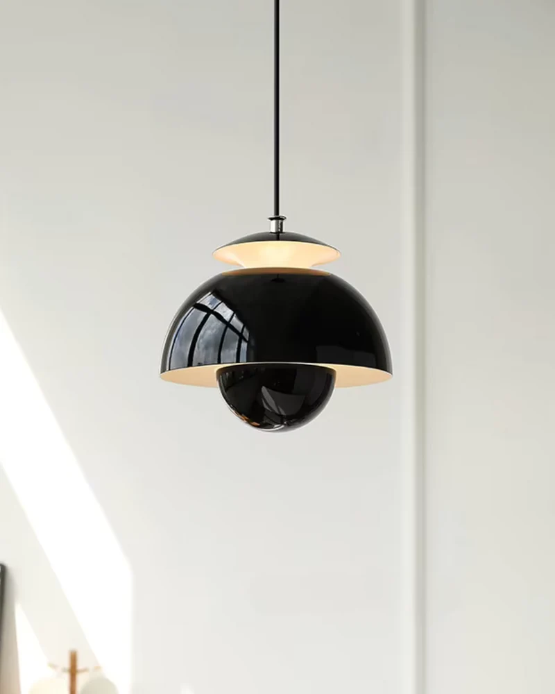 Minimalistische Hanglamp Wit Rond Design Scandinavisch Interieur Eetkamer Slaapkamer Woonkamer Sfeerverlichting | Sansoti