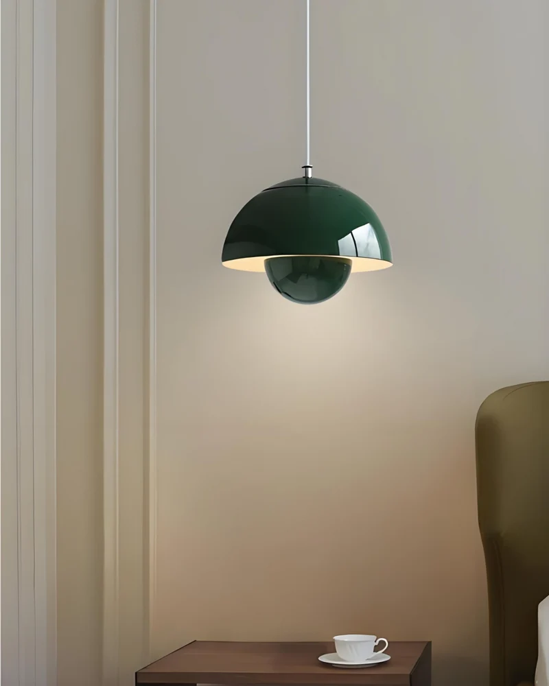 Minimalistische Hanglamp Wit Rond Design Scandinavisch Interieur Eetkamer Slaapkamer Woonkamer Sfeerverlichting | Sansoti