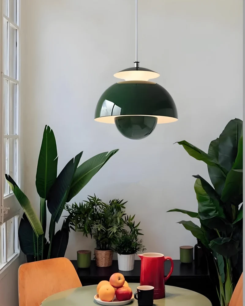 Minimalistische Hanglamp Wit Rond Design Scandinavisch Interieur Eetkamer Slaapkamer Woonkamer Sfeerverlichting | Sansoti