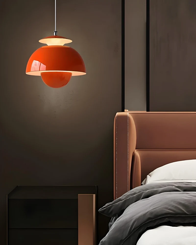 Minimalistische Hanglamp Wit Rond Design Scandinavisch Interieur Eetkamer Slaapkamer Woonkamer Sfeerverlichting | Sansoti