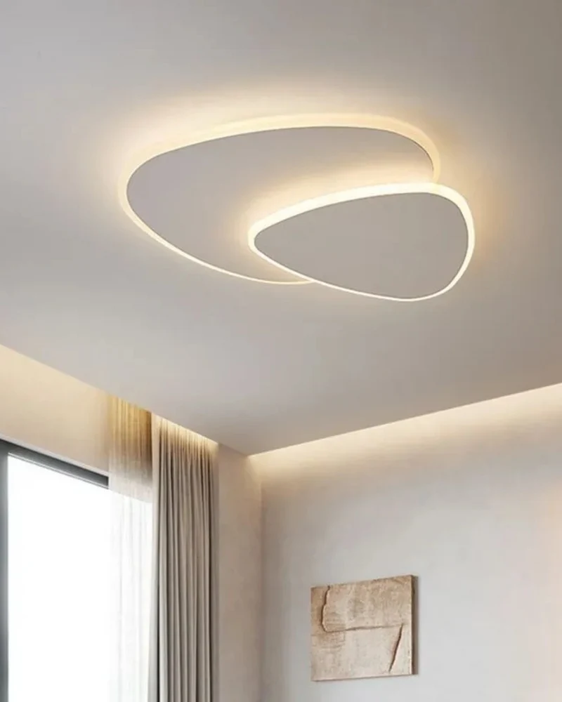 Plafondlamp Asymmetrisch Ontwerp LED Verlichting Warm Licht Modern Interieur Woonkamer Slaapkamer Eetkamer Minimalistische Designlamp | Sansoti