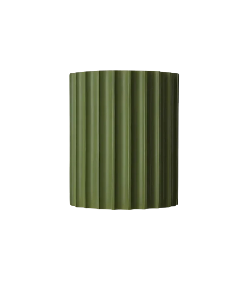 Wandlamp Ribbelstructuur Groen Met Tweezijdige Lichtbundel Voor Sfeervolle Ruimtes | Sansoti