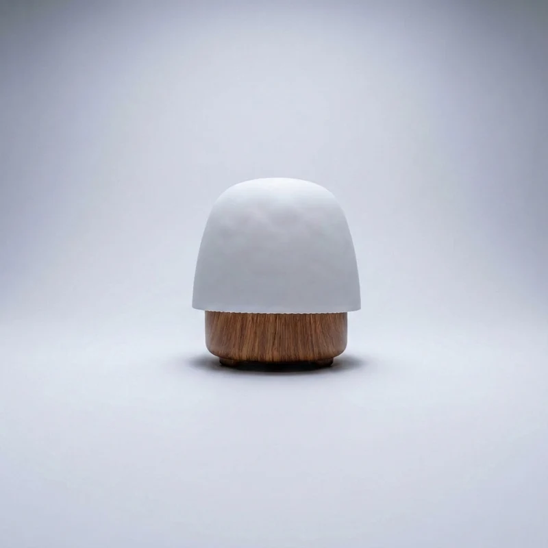 Nachtlamp Paddenstoel Siliconen Hout LED Dimbaar Kleurtemperatuur Instelbaar Slaapkamer Kinderkamer Bureaulamp Nachtlampje | Sansoti