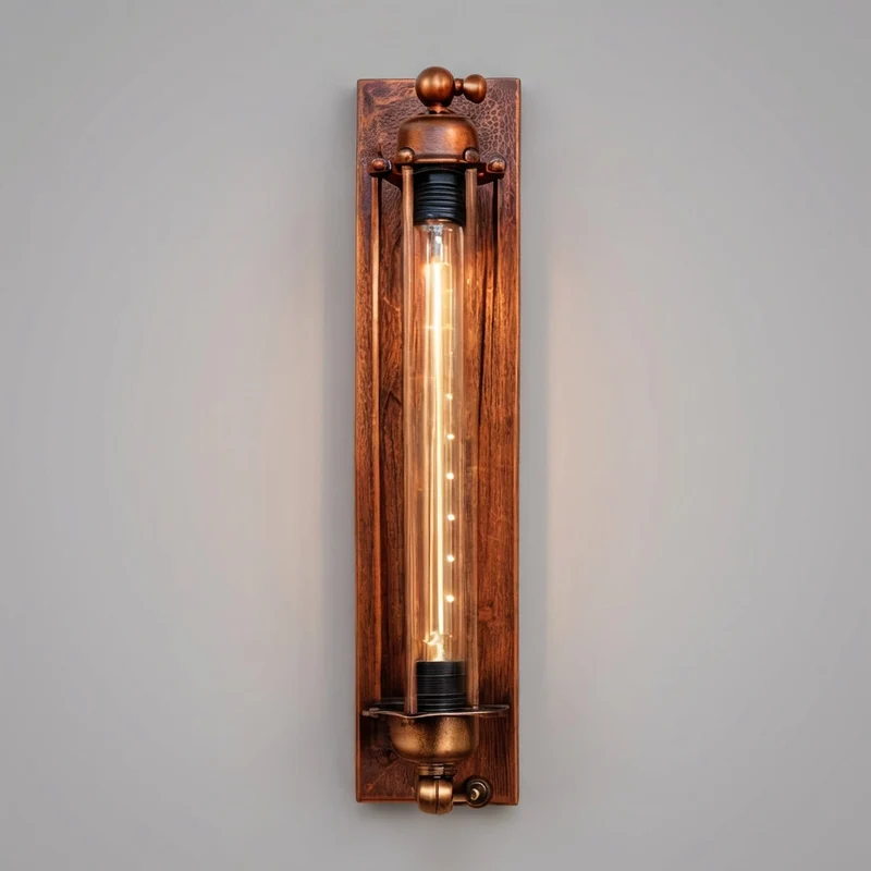 Wandlamp Industrieel Zwart Metaal Kooi Glas LED Vintage Woonkamer Slaapkamer Hal Edison Retro Wandlicht Sfeerverlichting | Sansoti