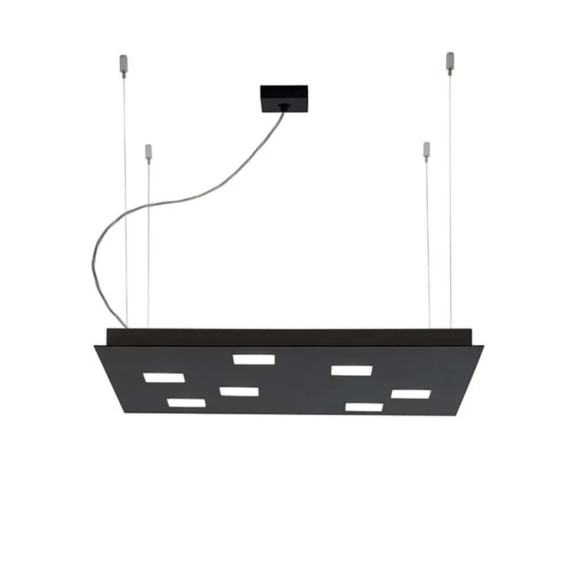 Fabbian Quarter LED-Pendelleuchte quadratisch