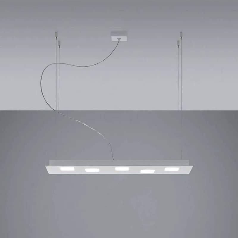 Fabbian Quarter LED-Pendelleuchte rechteckig