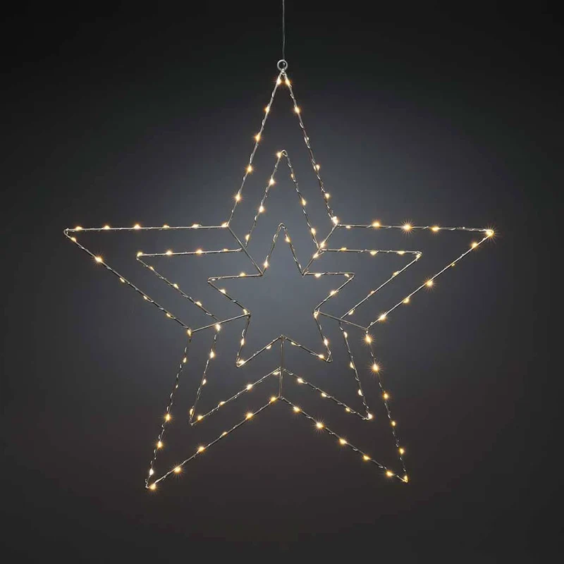 Weihnachtlicher LED Stern mit 112 Lichtpunkten IP20